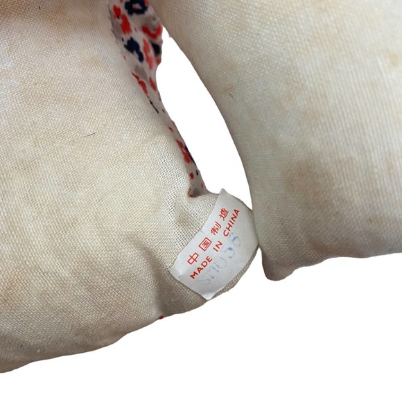 Vintage Stuffed Dog Carnival State Fair Prize Plastic Ears Collar Droopy Plush - Picture 5 of 5